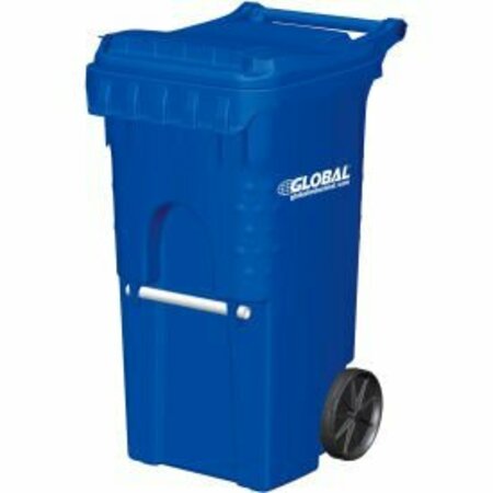OTTO ENVIRONMENTAL SYSTEMS Global Industrial„¢ Mobile Trash Container, 35 Gallon Blue 3954444F-BS8